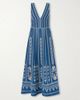 EMPORIO SIRENUSE Nellie embroidered cotton and linen-blend maxi dress - 1