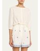 Emporio Sirenuse New Jinny Linen Crop Blouse - 4