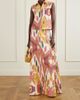EMPORIO SIRENUSE Printed cotton and linen-blend tank - 2