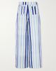 EMPORIO SIRENUSE Striped wide-leg cotton pants - 1