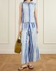 EMPORIO SIRENUSE Striped wide-leg cotton pants - 2