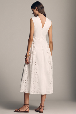 en elly sleeveless v-neck lace sequin slip midi dress Anthropologie En Elly Sleeveless V-Neck Lace Sequin Slip Midi Dress Large