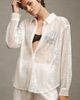 En Elly Wifey Sequin Buttondown Shirt - 4