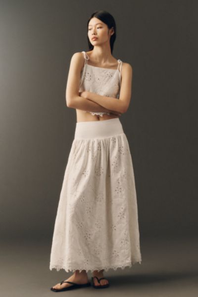 En Saison Analise Eyelet Maxi Skirt