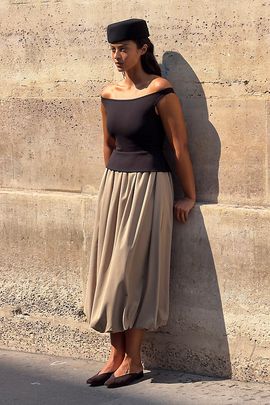En Saison Autumn Twofer Midi Dress