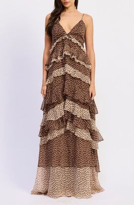 En Saison En Saison Diana Tiered Ruffle Maxi Sundress