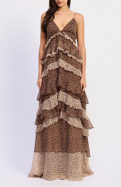 En Saison En Saison Diana Tiered Ruffle Maxi Sundress