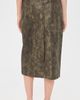 En Saison En Saison Faux Leather Margot Midi Skirt Olive - 3
