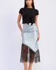 En Saison En Saison Hazel Polka Dot Lace Trim Midi Skirt - 5