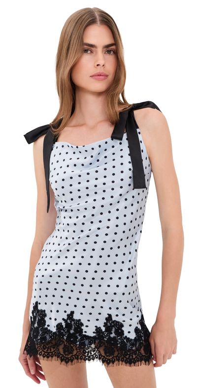 En Saison En Saison Hazel Sleeveless Mini Dress Light Blue Black