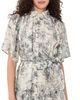 En Saison En Saison Holly Mini Dress White Slate Blue - 1