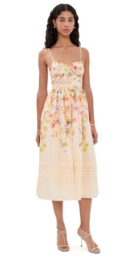 En Saison En Saison Kacey Midi Dress Ivory Floral Multi