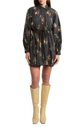 En Saison En Saison Kristie Long Sleeve Cotton Shirtdress