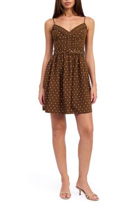 En Saison En Saison Stella Belted Fit & Flare Minidress