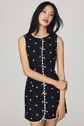 En Saison Heather Buttondown Mini Dress