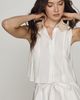 En Saison Pleated Crochet Collar Top - 1