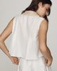 En Saison Pleated Crochet Collar Top - 3