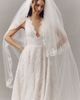 Enaura Tiered Chapel Lace Cathedral Veil - 3