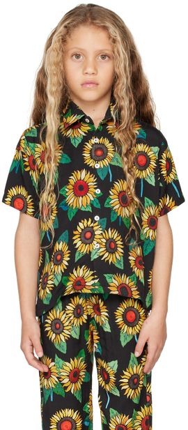 Endless Joy Endless Joy Kids Black Sunflower Shirt