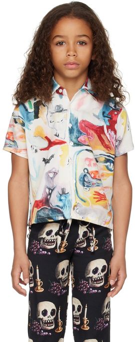 Endless Joy Endless Joy Kids White Printed Shirt