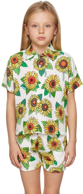 Endless Joy Endless Joy Kids White Sunflower Shirt