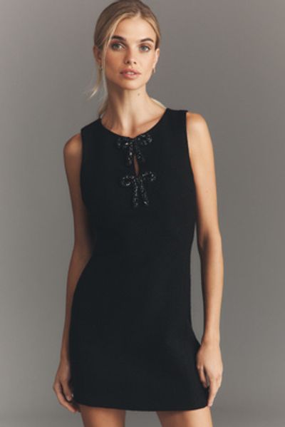knee length dresses for ladies Endless Rose Sleeveless Tweed Halter Mini Dress