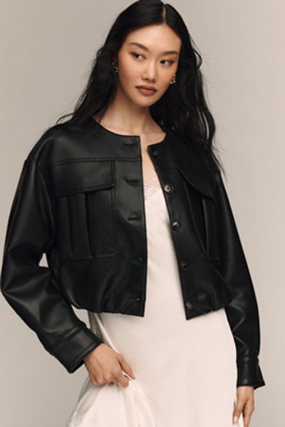 Endless Rose Coated Round-Neck Jacket