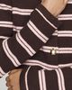Endless Rose Crew-Neck Stripe Cardigan - 3