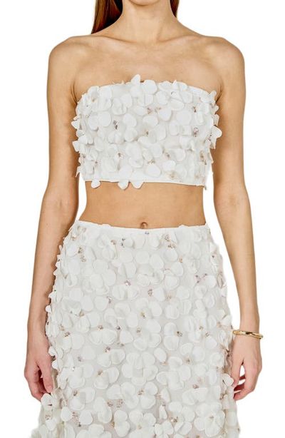 Endless Rose Endless Rose 3D Floral Crop Bandeau Top