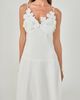 Endless Rose Endless Rose 3D Floral Detail Linen Midi Dress - 5