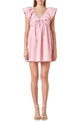 endless rose long-sleeve twofer bubble mini dress Endless Rose