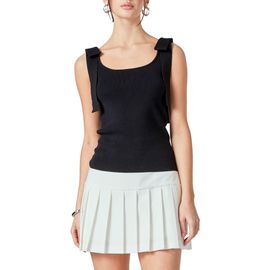 Endless Rose Endless Rose Bow Strap Rib Tank