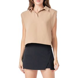 Endless Rose Endless Rose Boxy Collared Top
