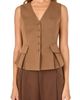 Endless Rose Endless Rose Button Detail Sleeveless Peplum Top - 4