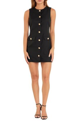 Endless Rose Endless Rose Button Front Sleeveless Minidress