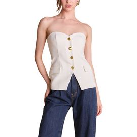 Endless Rose Endless Rose Button Strapless Top
