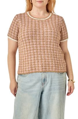 Endless Rose Endless Rose Check Knit Top