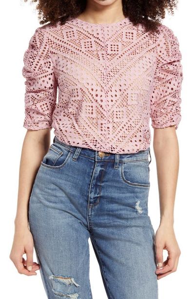 Endless Rose Endless Rose Chevron Stripe Lace Top