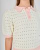 Endless Rose Endless Rose Colorblock Pointelle Polo Sweater - 4