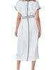 Endless Rose Endless Rose Contrast Binding Tie Belt Midi Dress - 2