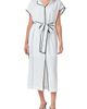 Endless Rose Endless Rose Contrast Binding Tie Belt Midi Dress - 4