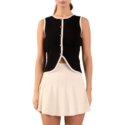 Endless Rose Endless Rose Contrast Knit Vest