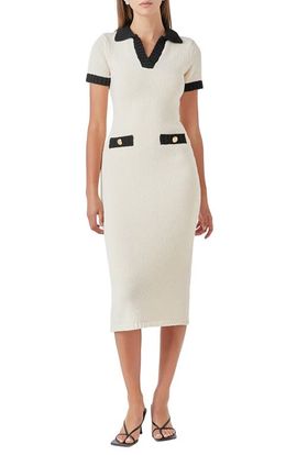 Endless Rose Endless Rose Contrast Trim Sweater Dress