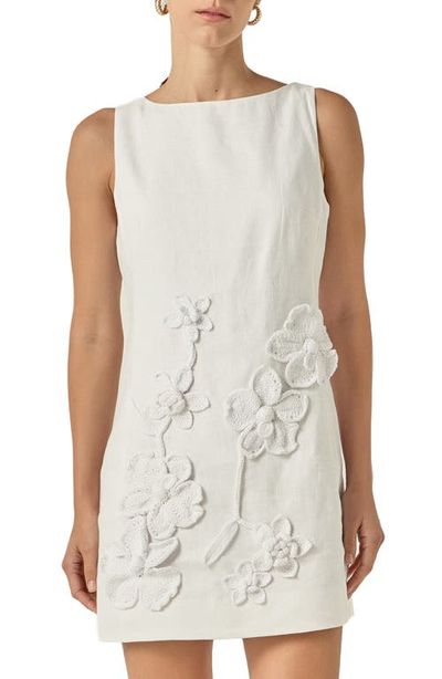 Endless Rose Endless Rose Crochet Flower Linen Minidress