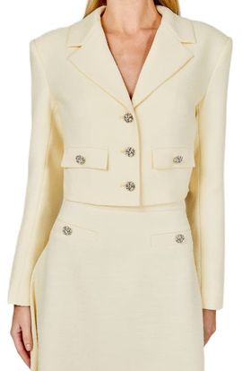 Endless Rose Endless Rose Crop Tweed Jacket