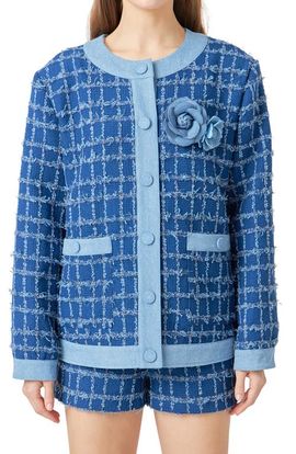 Endless Rose Endless Rose Denim Tweed Jacket 