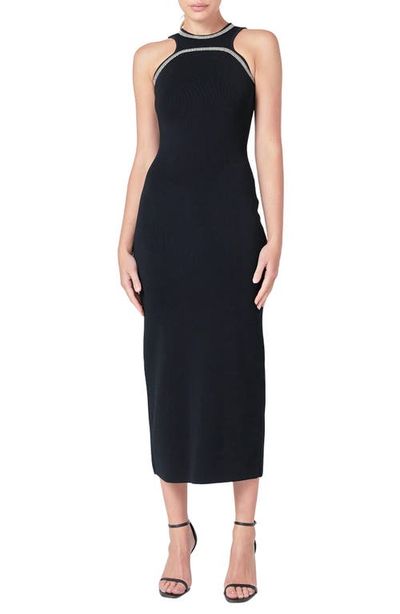 Endless Rose Endless Rose Embellished Trim Sleeveless Knit Dress