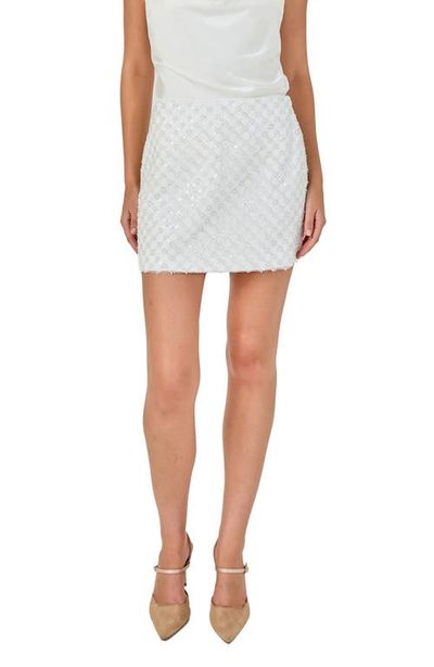Endless Rose Endless Rose Faux Pearl Embellished Miniskirt
