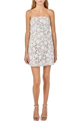 Endless Rose Endless Rose Floral Lace Strapless Minidress