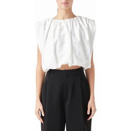 Endless Rose Endless Rose Foil Print Sleeveless Crop Top